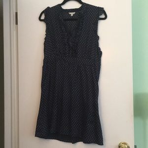 Blue polka dot dress